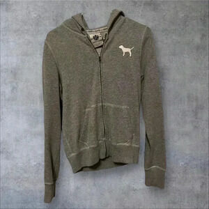 Pink‎ by Victoria secret zip up hoodie size medium